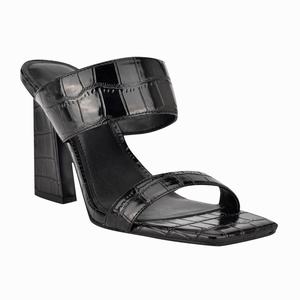 Nine West Instaa Heeled Slides - Black - Ireland (YI4915620)